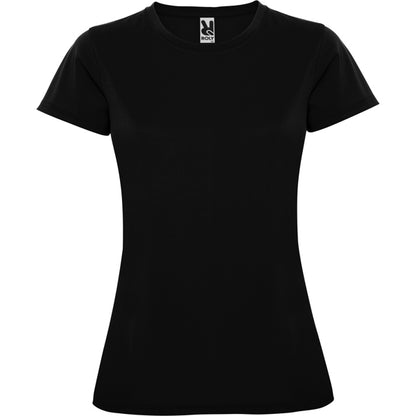 Roly Montecarlo Woman women's T-shirt in black, ready for logo printing or embroidery