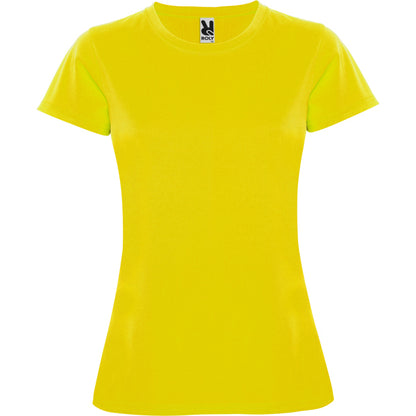 Roly Montecarlo Woman women's T-shirt in yellow, ready for logo printing or embroidery