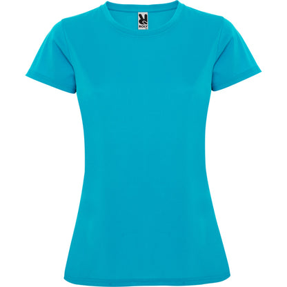 Roly Montecarlo Woman women's T-shirt in turquoise, ready for logo printing or embroidery