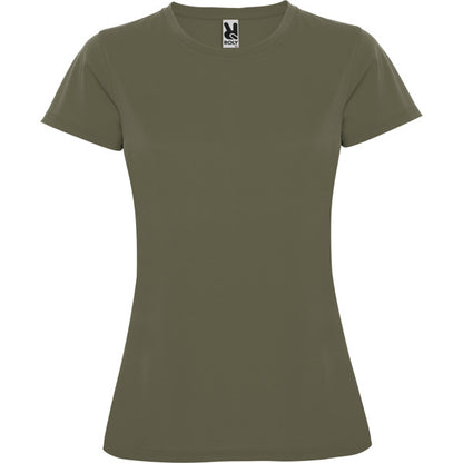 Roly Montecarlo Woman women's T-shirt in army green, ready for logo printing or embroidery