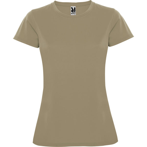 Roly Montecarlo Woman women's T-shirt in dark sand, ready for logo printing or embroidery