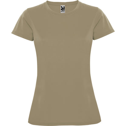 Roly Montecarlo Woman women's T-shirt in dark sand, ready for logo printing or embroidery