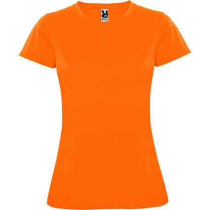 Roly Montecarlo Woman women's T-shirt in fluor orange, ready for logo printing or embroidery
