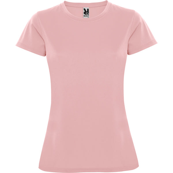 Roly Montecarlo Woman women's T-shirt in light pink, ready for logo printing or embroidery