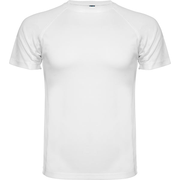 Roly Montecarlo men's T-shirt in white, ready for logo printing or embroidery
