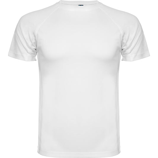 Roly Montecarlo men's T-shirt in white, ready for logo printing or embroidery