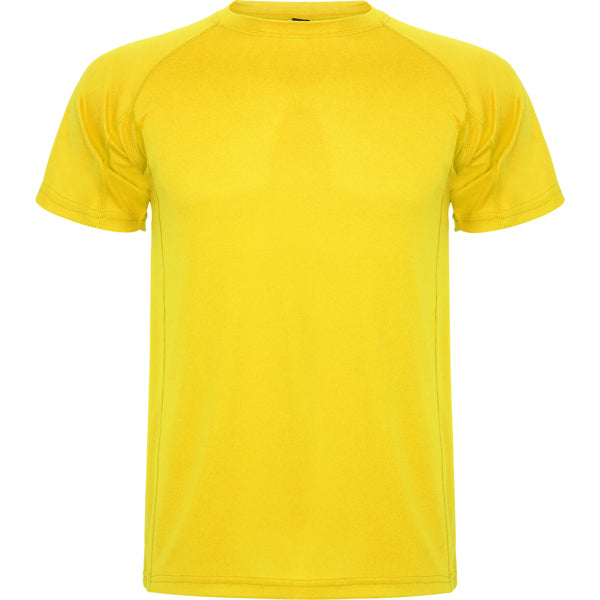 Roly Montecarlo men's T-shirt in yellow, ready for logo printing or embroidery