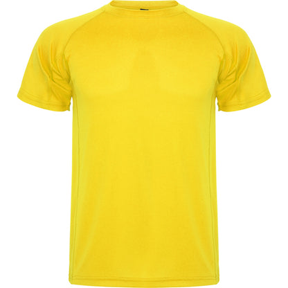 Roly Montecarlo men's T-shirt in yellow, ready for logo printing or embroidery