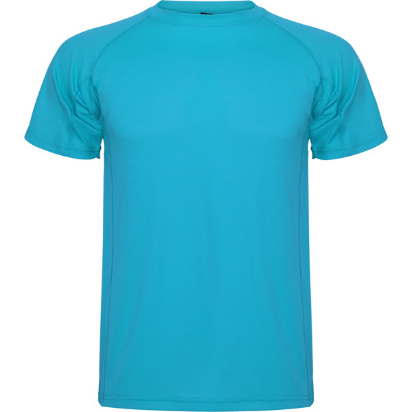 Roly Montecarlo men's T-shirt in turquoise, ready for logo printing or embroidery