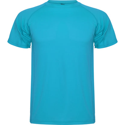 Roly Montecarlo men's T-shirt in turquoise, ready for logo printing or embroidery