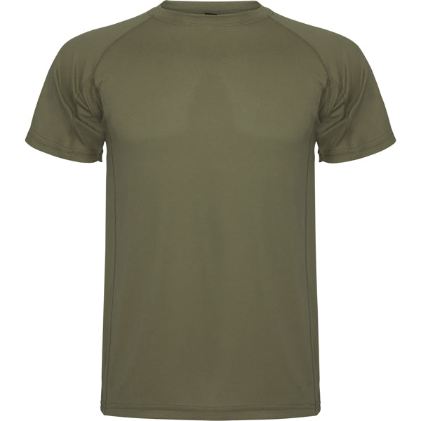 Roly Montecarlo men's T-shirt in army green, ready for logo printing or embroidery