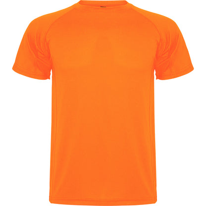 Roly Montecarlo men's T-shirt in fluor orange, ready for logo printing or embroidery