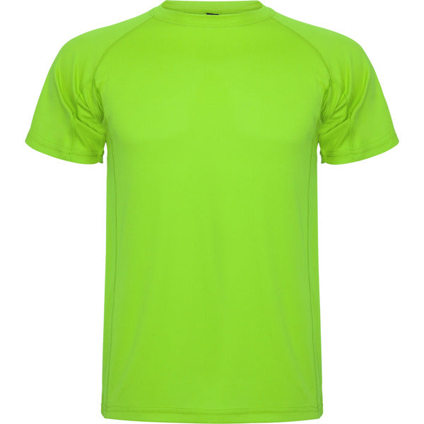 Roly Montecarlo men's T-shirt in lime, ready for logo printing or embroidery