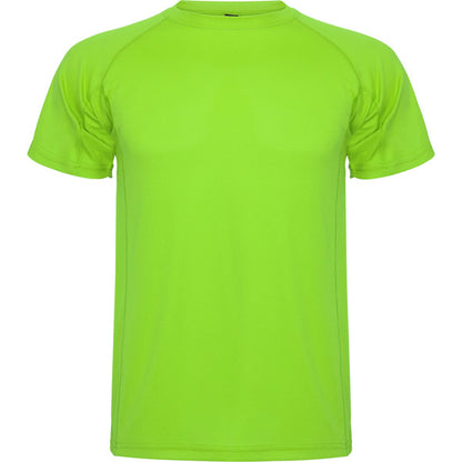 Roly Montecarlo men's T-shirt in lime, ready for logo printing or embroidery