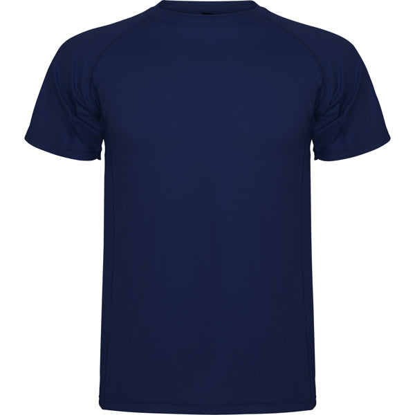 Roly Montecarlo men's T-shirt in navy blue, ready for logo printing or embroidery