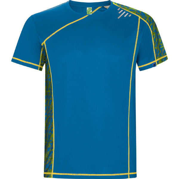 Roly Sochi men's T-shirt in royal blue run print, ready for logo printing or embroidery