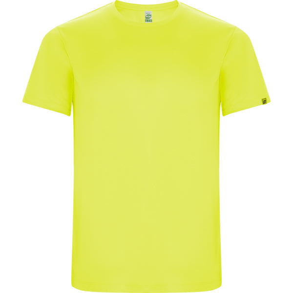 Roly Imola men's T-shirt in fluor yellow, ready for logo printing or embroidery