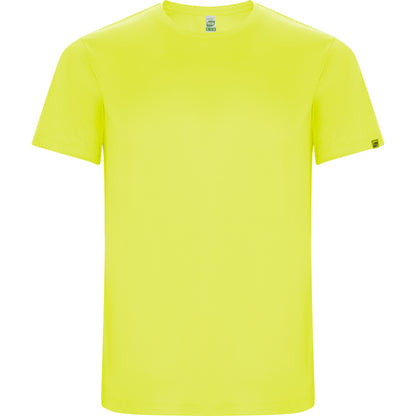 Roly Imola men's T-shirt in fluor yellow, ready for logo printing or embroidery
