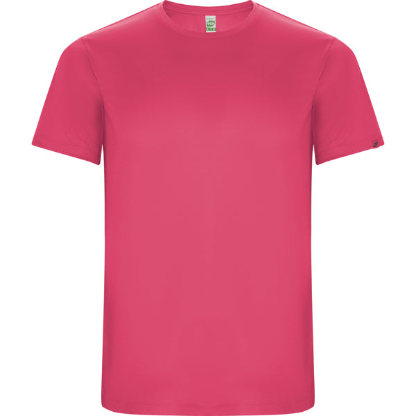 Roly Imola men's T-shirt in fluor pink, ready for logo printing or embroidery