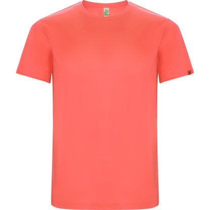 Roly Imola men's T-shirt in fluor coral, ready for logo printing or embroidery