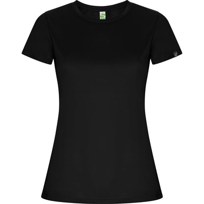 Roly Imola Woman women's T-shirt in black, ready for logo printing or embroidery