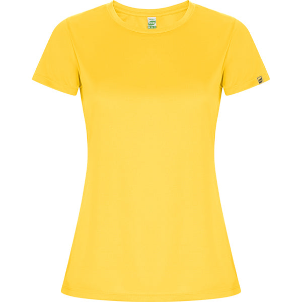 Roly Imola Woman women's T-shirt in yellow, ready for logo printing or embroidery