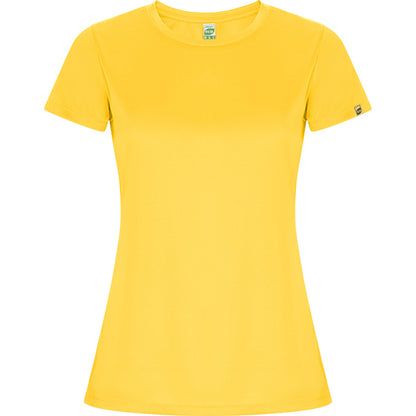 Roly Imola Woman women's T-shirt in yellow, ready for logo printing or embroidery