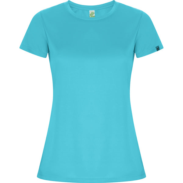 Roly Imola Woman women's T-shirt in turquoise, ready for logo printing or embroidery