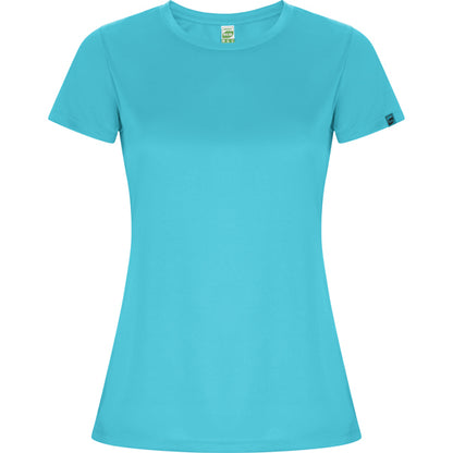 Roly Imola Woman women's T-shirt in turquoise, ready for logo printing or embroidery