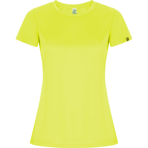 Roly Imola Woman women's T-shirt in fluor yellow, ready for logo printing or embroidery