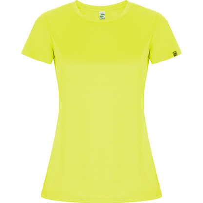 Roly Imola Woman women's T-shirt in fluor yellow, ready for logo printing or embroidery