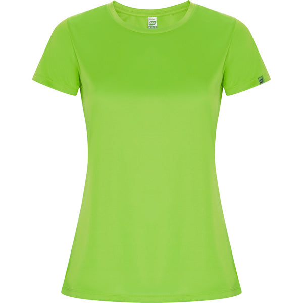 Roly Imola Woman women's T-shirt in lime, ready for logo printing or embroidery