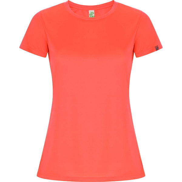 Roly Imola Woman women's T-shirt in fluor coral, ready for logo printing or embroidery