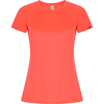 Roly Imola Woman women's T-shirt in fluor coral, ready for logo printing or embroidery