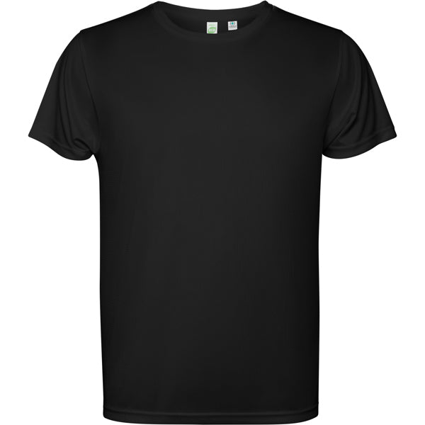 Roly Estoril men's T-shirt in black, ready for logo printing or embroidery