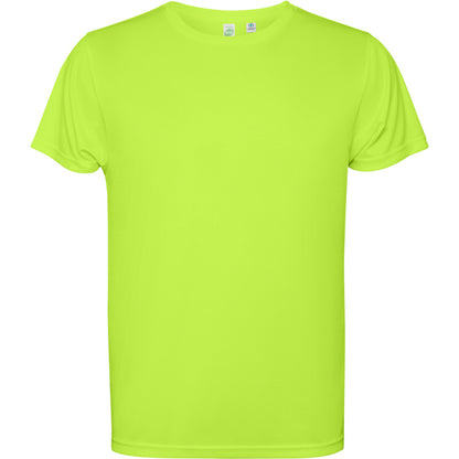 Roly Estoril men's T-shirt in fluor green, ready for logo printing or embroidery