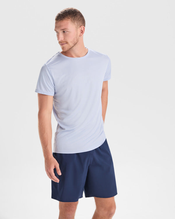 Roly Estoril men's T-shirt in white, alternative view, ready for logo printing or embroidery