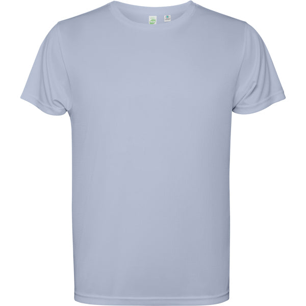 Roly Estoril men's T-shirt in zen blue, ready for logo printing or embroidery