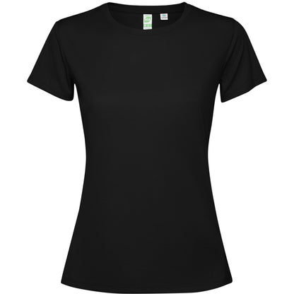 Roly Estoril Woman women's T-shirt in black, ready for logo printing or embroidery