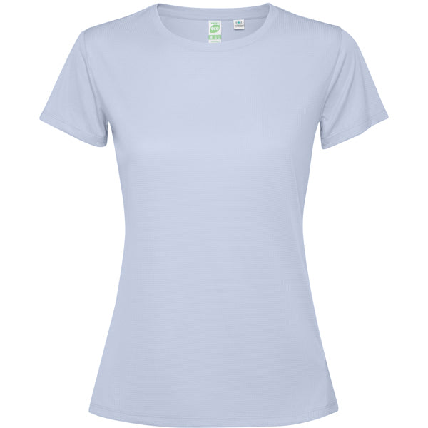 Roly Estoril Woman women's T-shirt in zen blue, ready for logo printing or embroidery