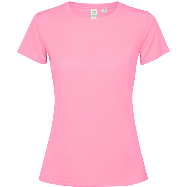 Roly Estoril Woman women's T-shirt in silk pink, ready for logo printing or embroidery
