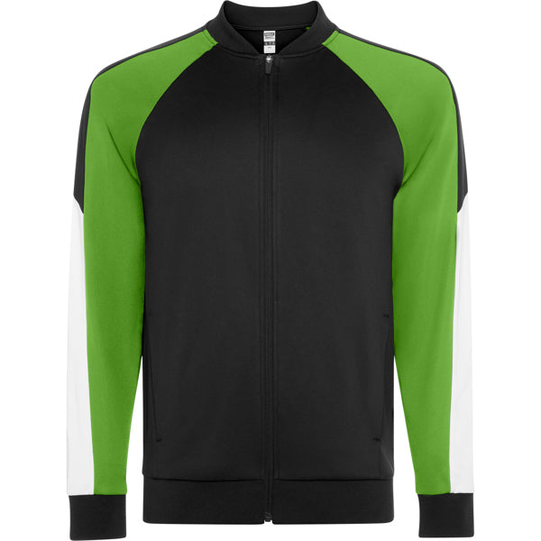 Roly Gladius unisex jacket in fern green/black, ready for logo printing or embroidery
