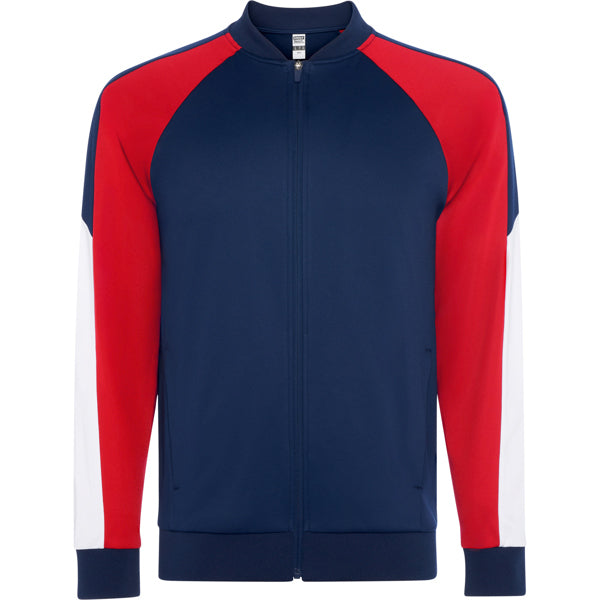 Roly Gladius unisex jacket in red/navy blue, ready for logo printing or embroidery