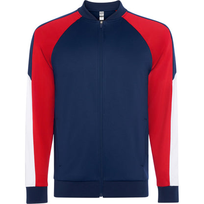 Roly Gladius unisex jacket in red/navy blue, ready for logo printing or embroidery