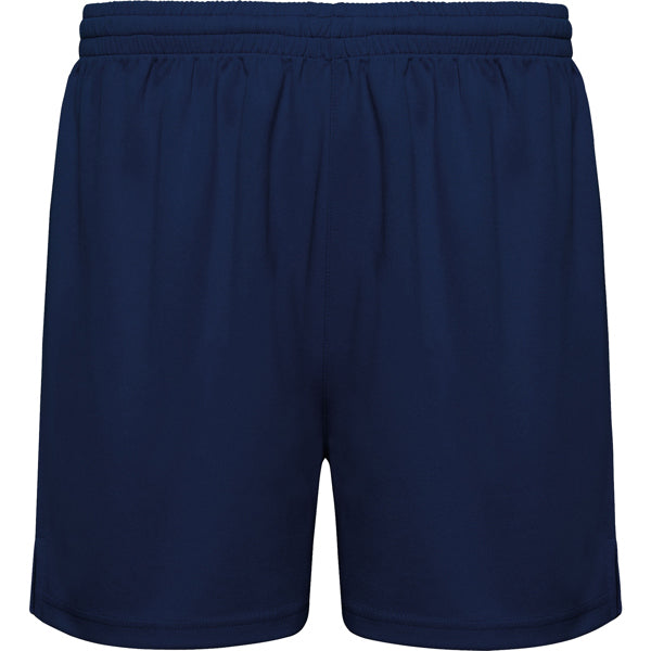 Roly Player men's shorts in navy blue, ready for logo printing or embroidery