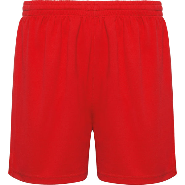 Roly Player men's shorts in red, ready for logo printing or embroidery