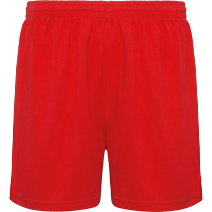 Roly Player men's shorts in red, ready for logo printing or embroidery