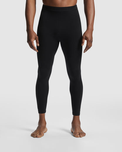 Roly Better unisex leggings in black, alternative view, ready for logo printing or embroidery