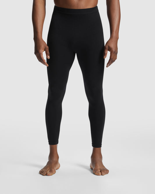Roly Better unisex leggings in black, alternative view, ready for logo printing or embroidery