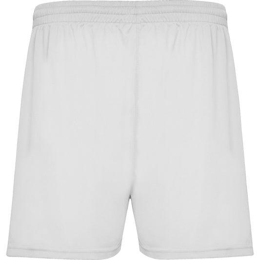Roly Calcio men's shorts in white, ready for logo printing or embroidery